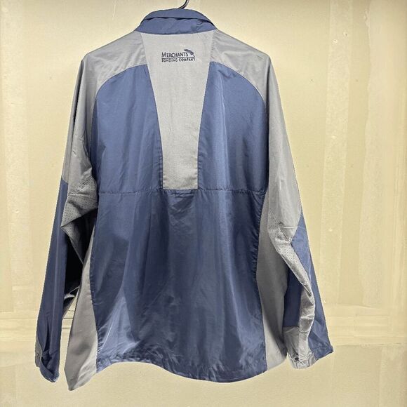 North End Mens Long Sleeve Weather Technology Blue Windbreaker Jacket Size XL - Picture 2 of 5